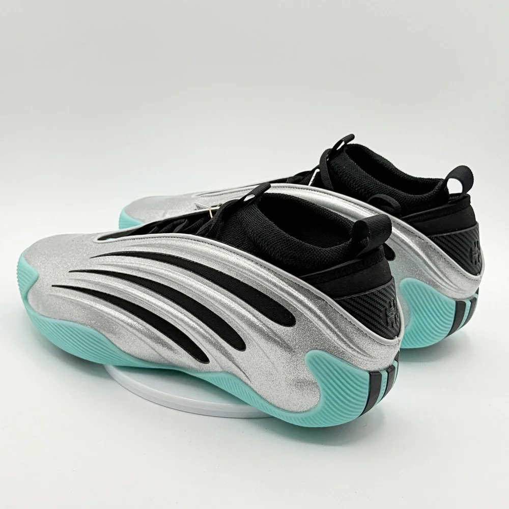adidas Harden Volume 9 'UNO Silver Black Aqua' / JS1028 / Size 14 Mens